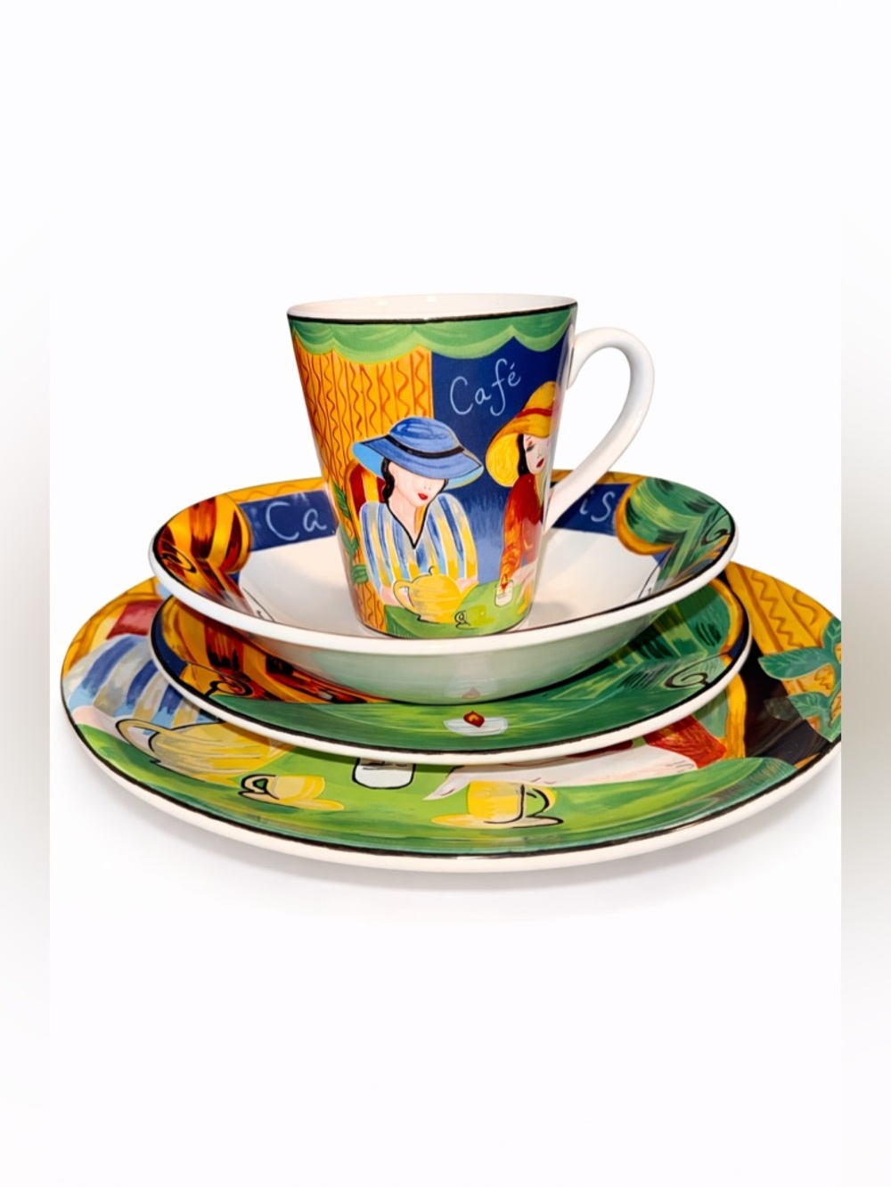 Vintage Sango Cafe Paris 4914 Set of 32 PCS